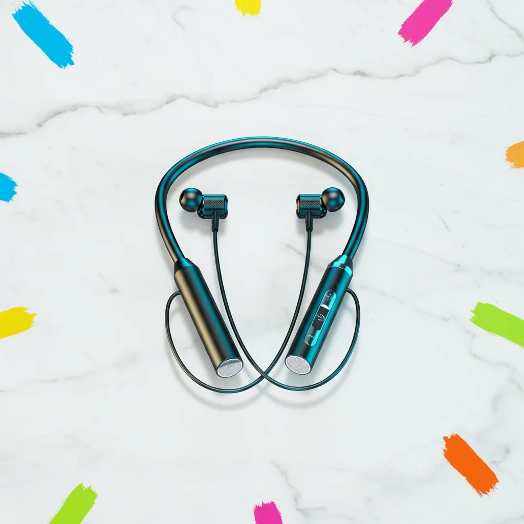 Auricolari Sportivi Wireless con LED e Microfono - Bluetooth 5.0