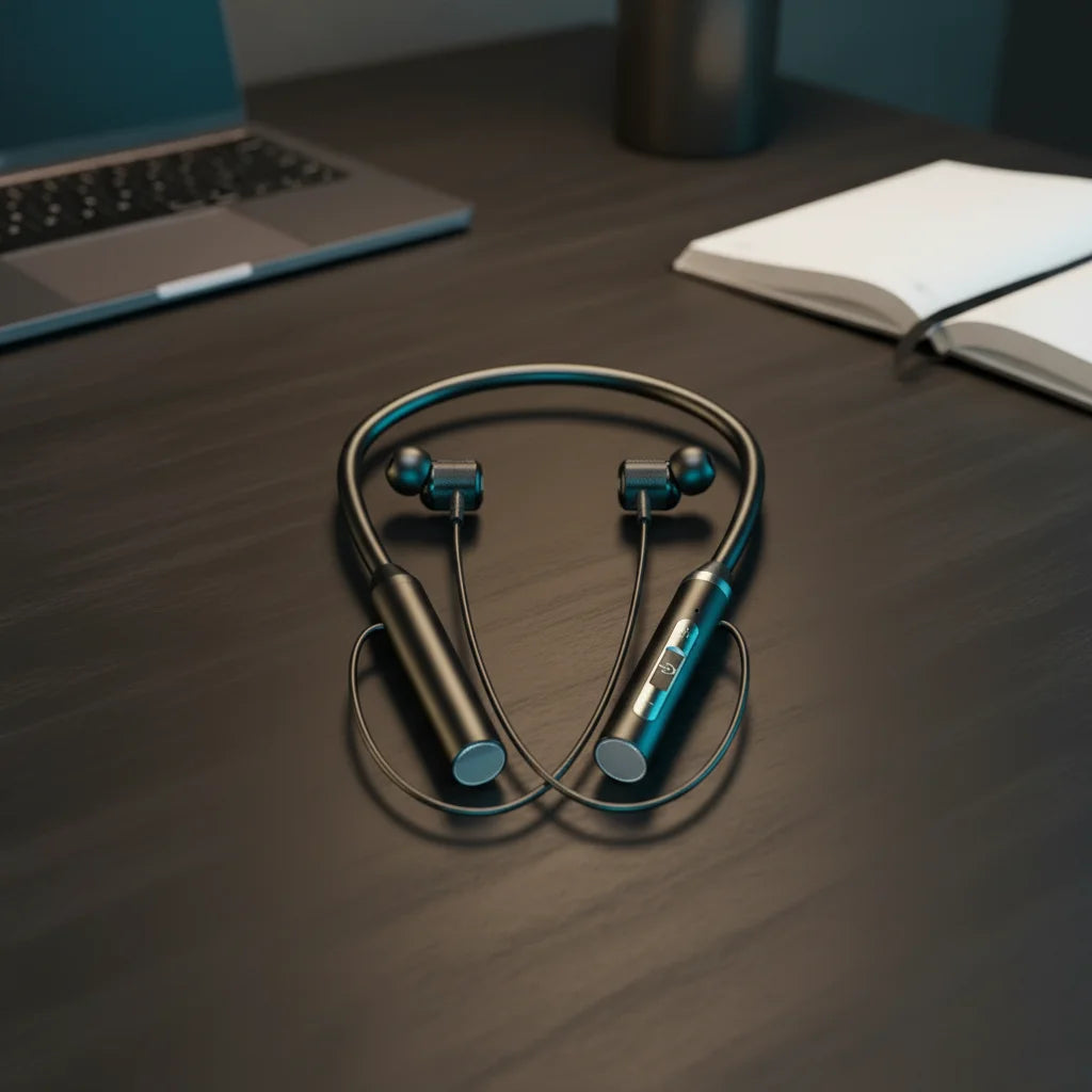 Auricolari Sportivi Wireless con LED e Microfono - Bluetooth 5.0
