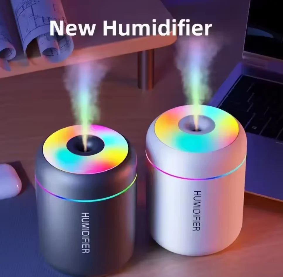 Lampada LED Mini USB 180ml Umidificatore Notturno per Casa e Auto