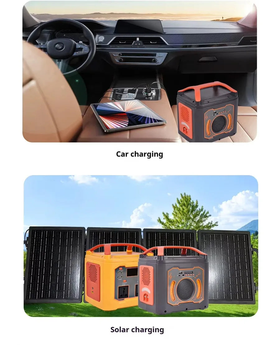 Kit Solare Portatile E88 300W – Inverter Onda Pura, Batteria Litio, Off-Grid