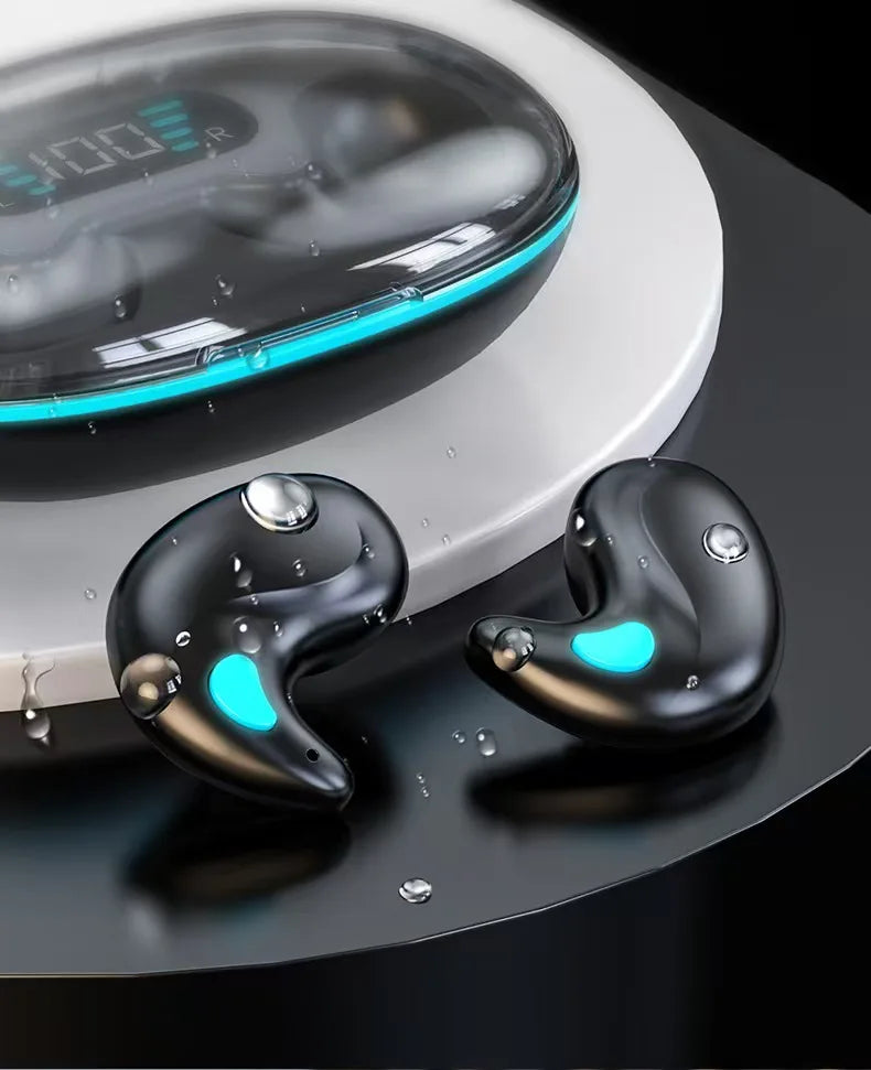 Cuffie Gaming Wireless X55 – Auricolari TWS Senza Fili per Sport e Sonno
