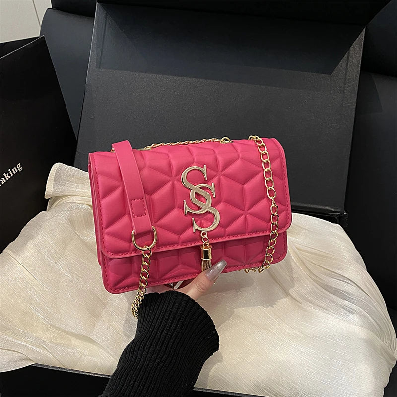 Borsa Piccola Trapuntata Argyle – Elegante Tracolla da Donna