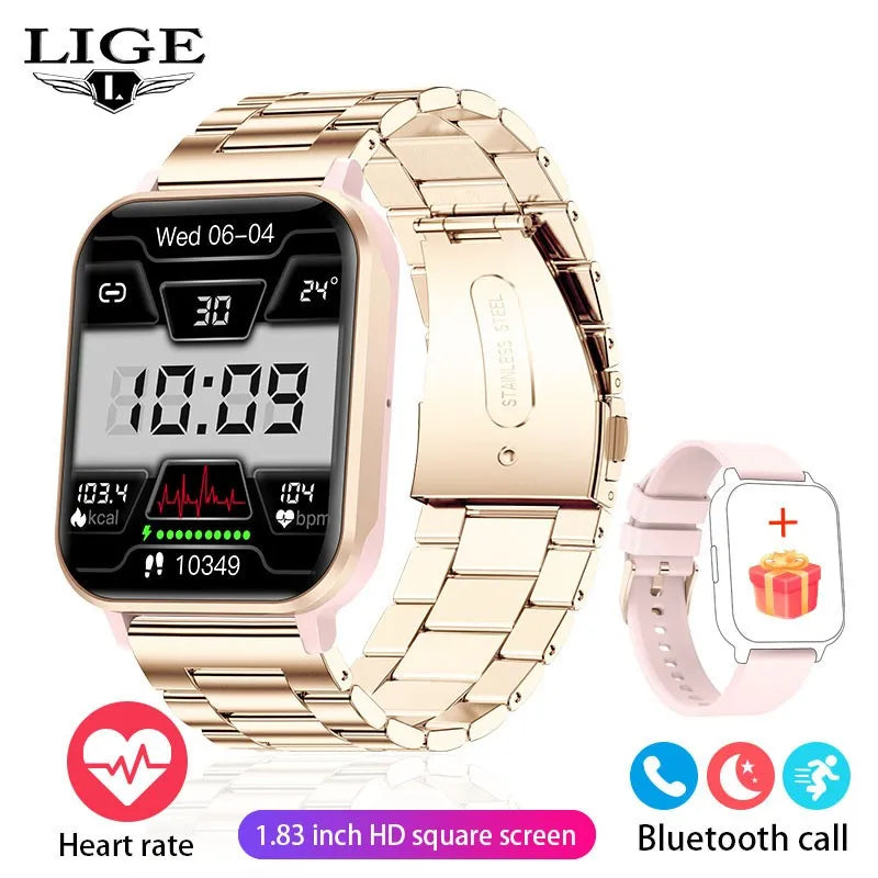 LIGE Smartwatch Donna I68 - Impermeabile, Bluetooth, Fitness Tracker