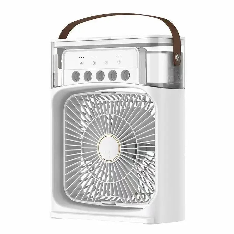 Lenovo Ventilatore Condizionatore USB 5 Fori - Raffreddamento Portatile con Umidificatore e Luce LED