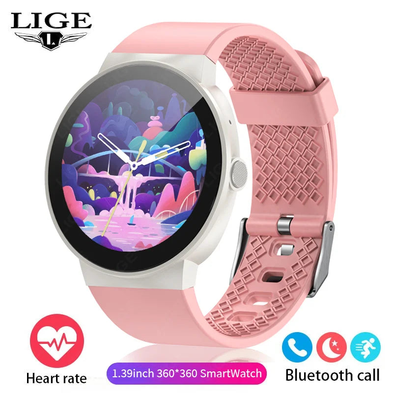 LIGE Smartwatch Donna I68 - Impermeabile, Bluetooth, Fitness Tracker