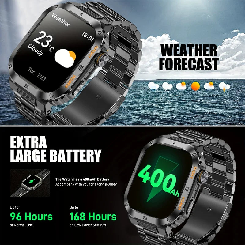 💪 T-REX 3 Rugged | Smartwatch Militare 15 Giorni Batteria ✅
