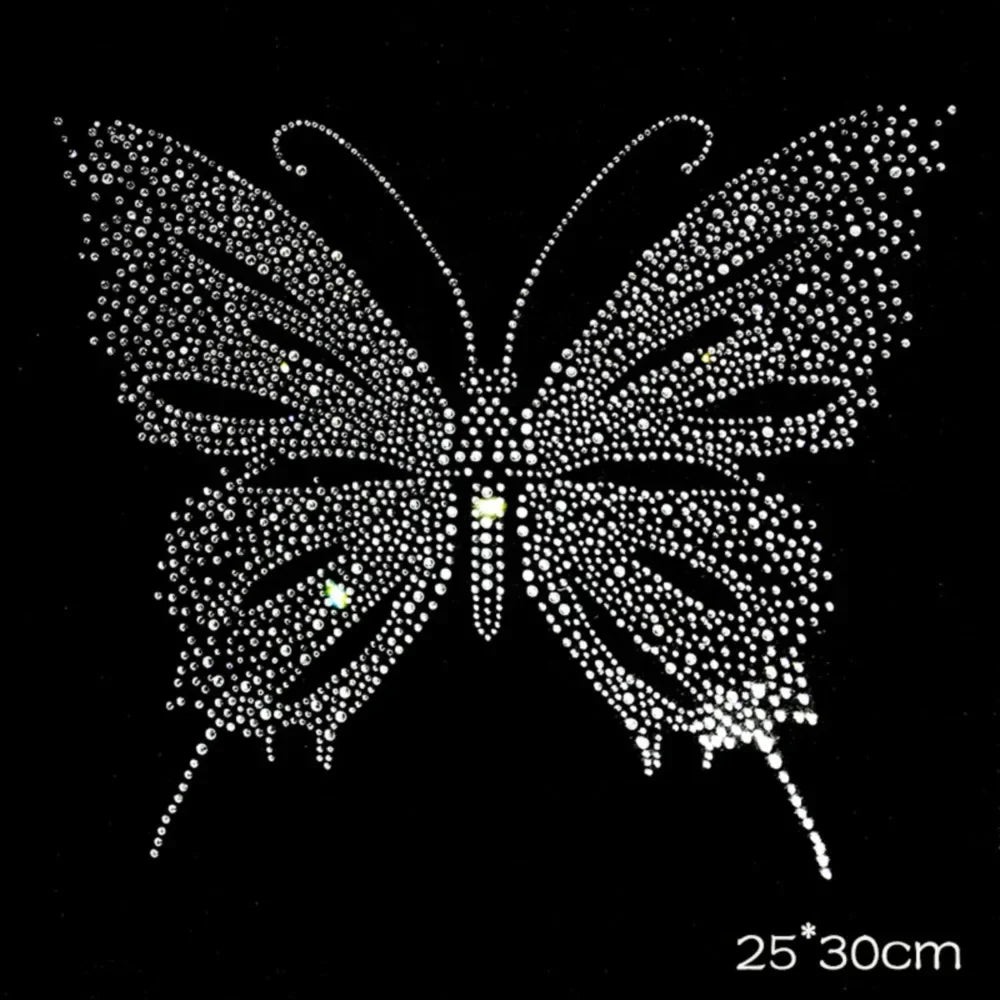 Patch Farfalle 3D Glitter – Applicazioni Termoadesive per Vestiti
