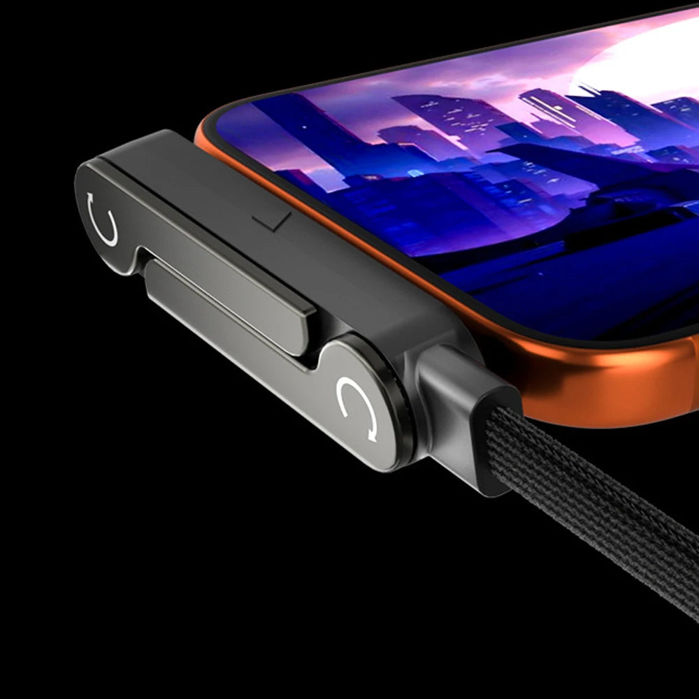 Cavo USB-C 2 in 1 con Supporto Pieghevole per Smartphone – Ricarica Rapida e Trasferimento Dati