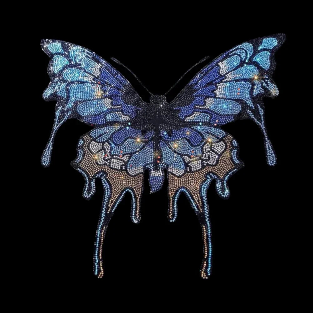 Patch Farfalle 3D Glitter – Applicazioni Termoadesive per Vestiti
