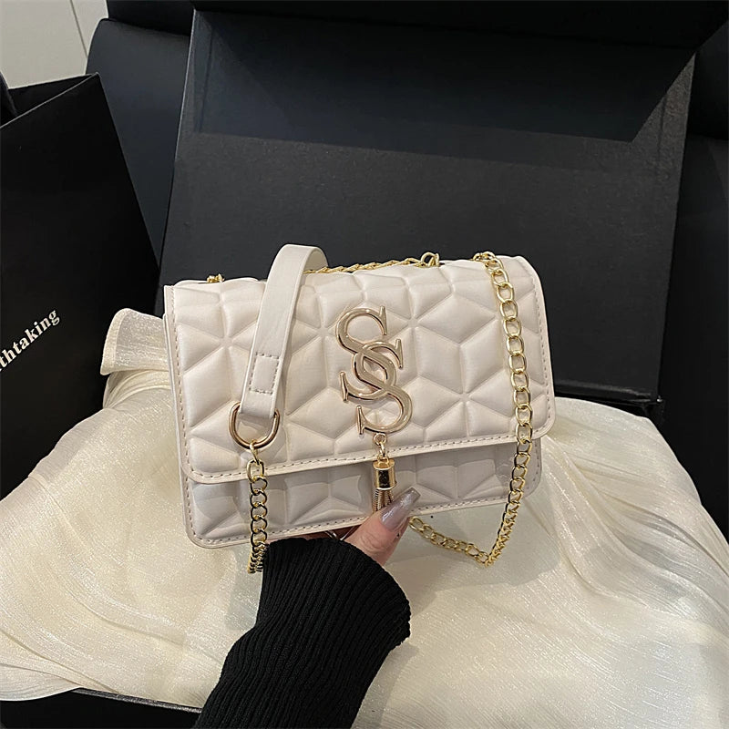 Borsa Piccola Trapuntata Argyle – Elegante Tracolla da Donna