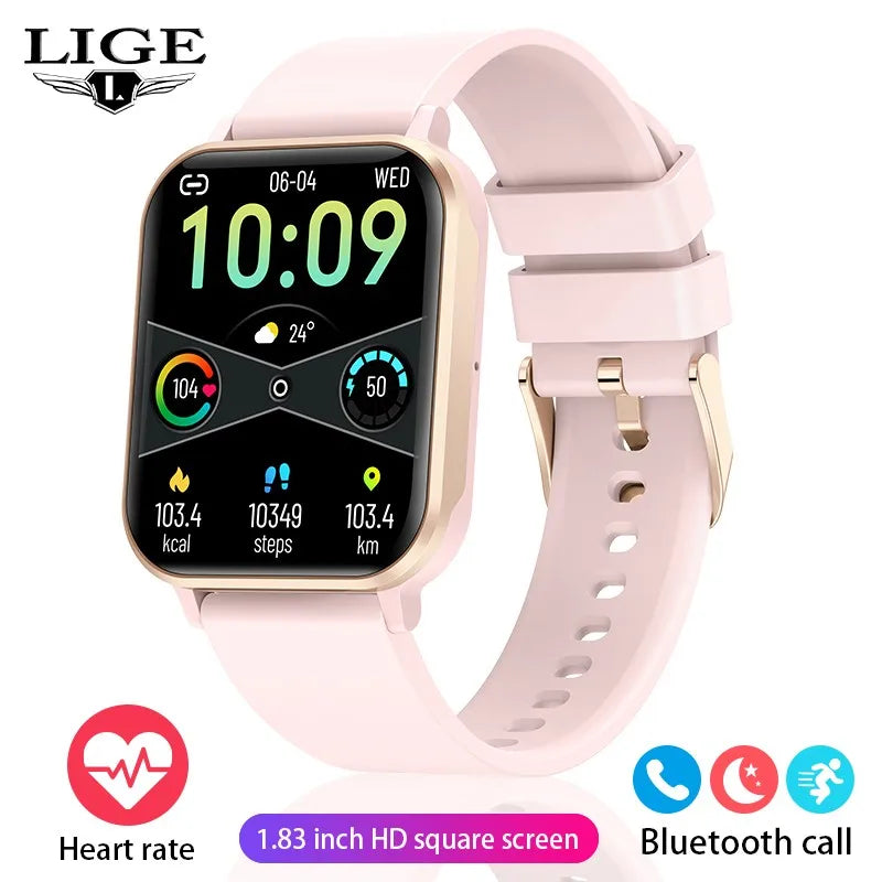 LIGE Smartwatch Donna I68 - Impermeabile, Bluetooth, Fitness Tracker