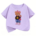 T-Shirt Bambini Orso Hip Hop Y2K – Grafica Divertente