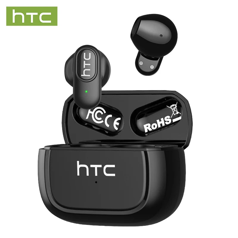 Cuffie Wireless HTC TWS con Noise Cancelling e Bluetooth 5.3