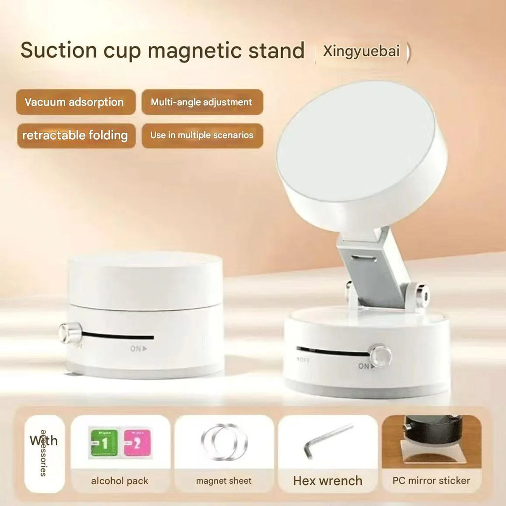 Supporto Magnetico per Smartphone in Auto – Ventosa a Vuoto, Rotazione 360°