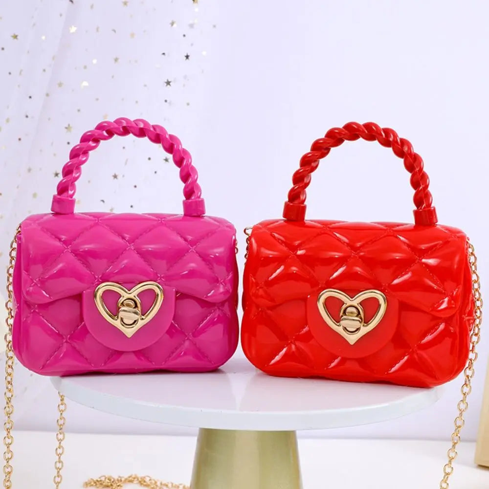 Borsa a Tracolla per Bambine – Mini Bag Cuore in PU