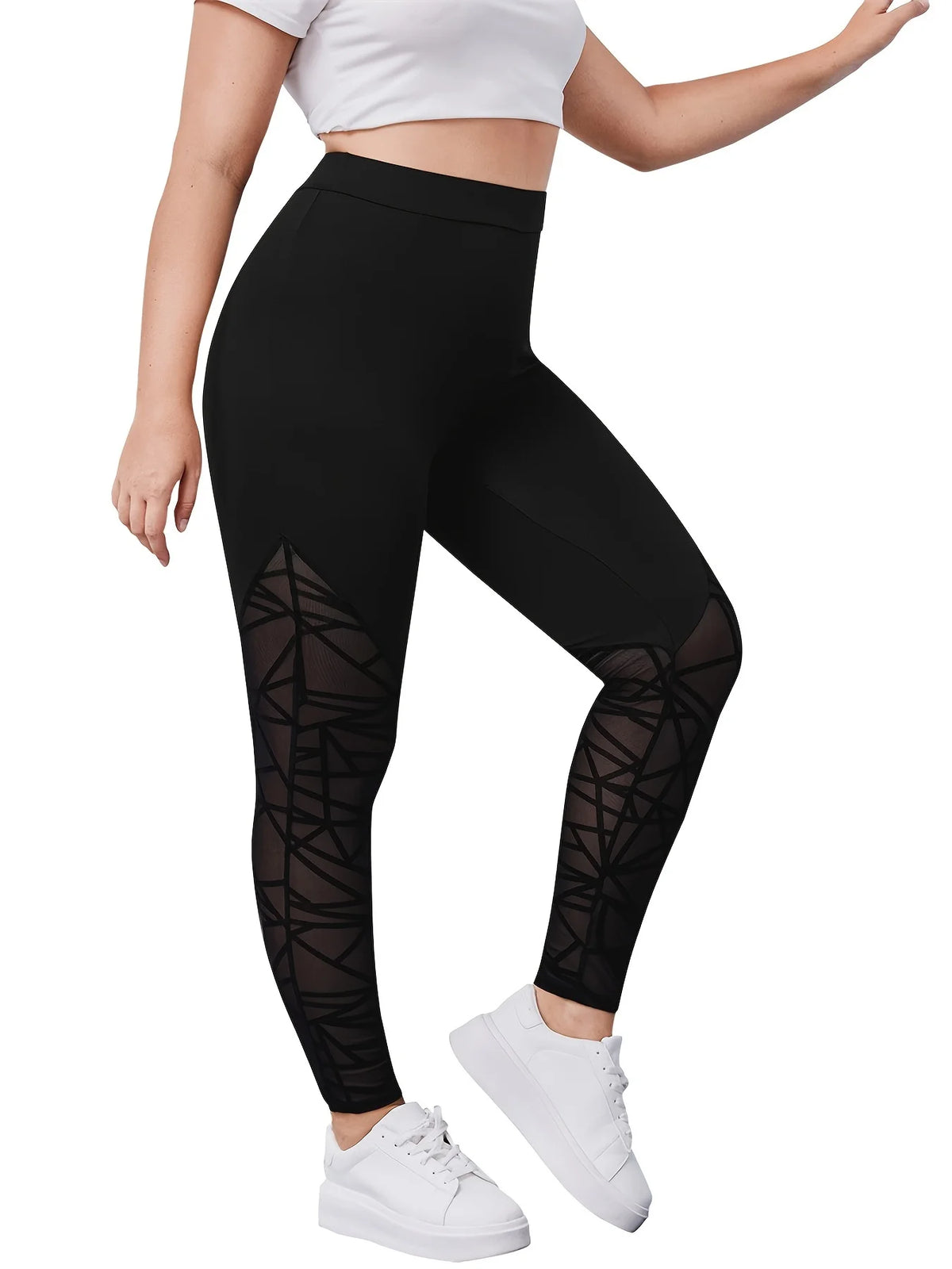 Pantaloni Yoga Donna Vita Alta – Slim Fit 3/4