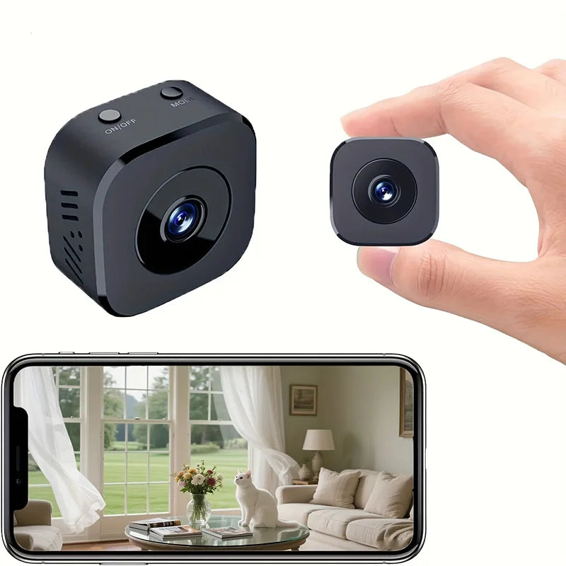 Lenovo Telecamera di Sorveglianza 4K Full HD WiFi Mini Sicurezza Audio Bidirezionale Rilevamento Movimento Visione Notturna