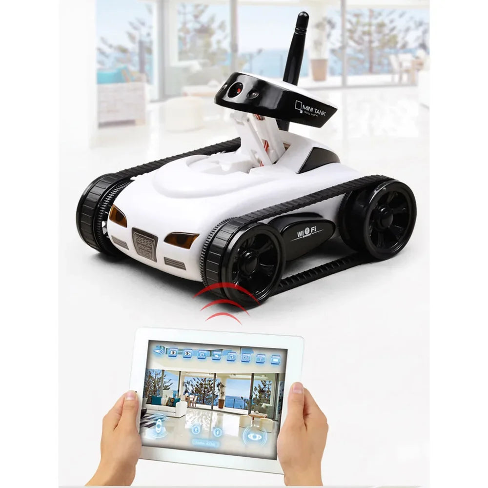Carro Armato Telecomandato con Telecamera WiFi HD - Giocattolo RC Q101Carro Armato Telecomandato con Telecamera WiFi HD - Giocattolo RC Q101