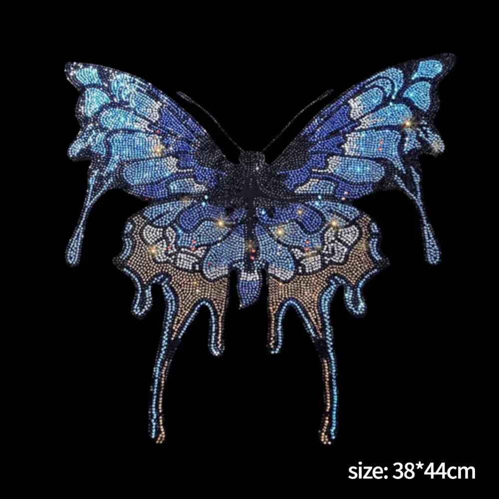 Patch Farfalle 3D Glitter – Applicazioni Termoadesive per Vestiti