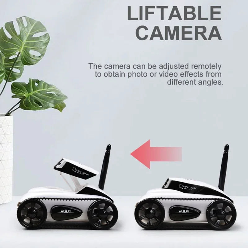 Carro Armato Telecomandato con Telecamera WiFi HD - Giocattolo RC Q101Carro Armato Telecomandato con Telecamera WiFi HD - Giocattolo RC Q101