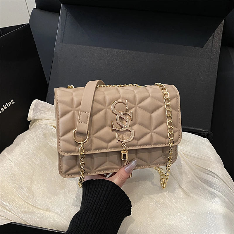 Borsa Piccola Trapuntata Argyle – Elegante Tracolla da Donna