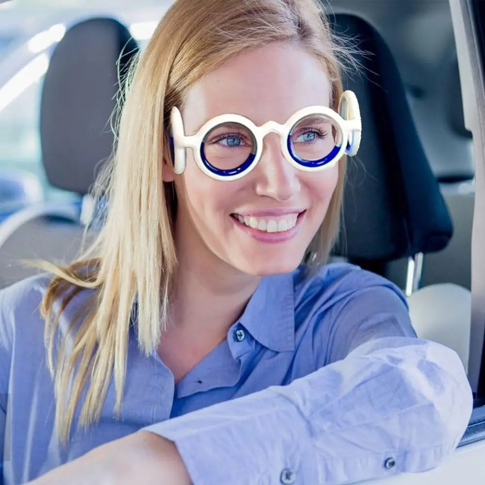Tragbare Anti-Reiseübelkeit Brille für Autos Seekrankheit Keine Linse Anti-Schwindel Brille Anti-Übelkeit Luftkrankheit Anti-Krankheit Brille