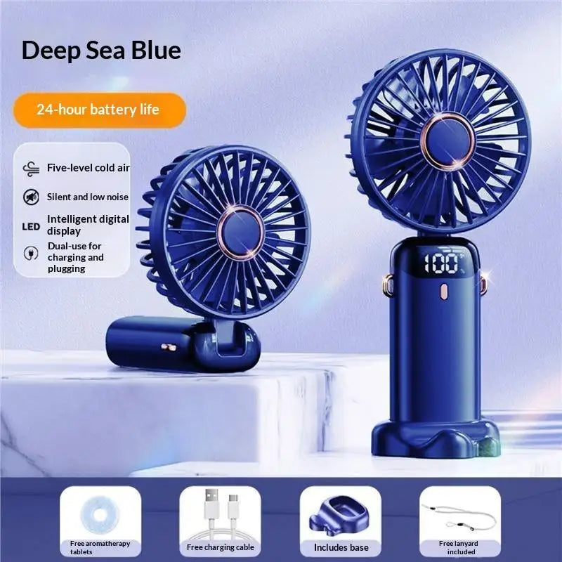 Ventilatore Portatile USB Ricaricabile a Mano per Estate