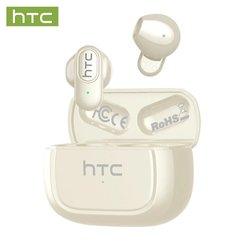 Cuffie Wireless HTC TWS con Noise Cancelling e Bluetooth 5.3