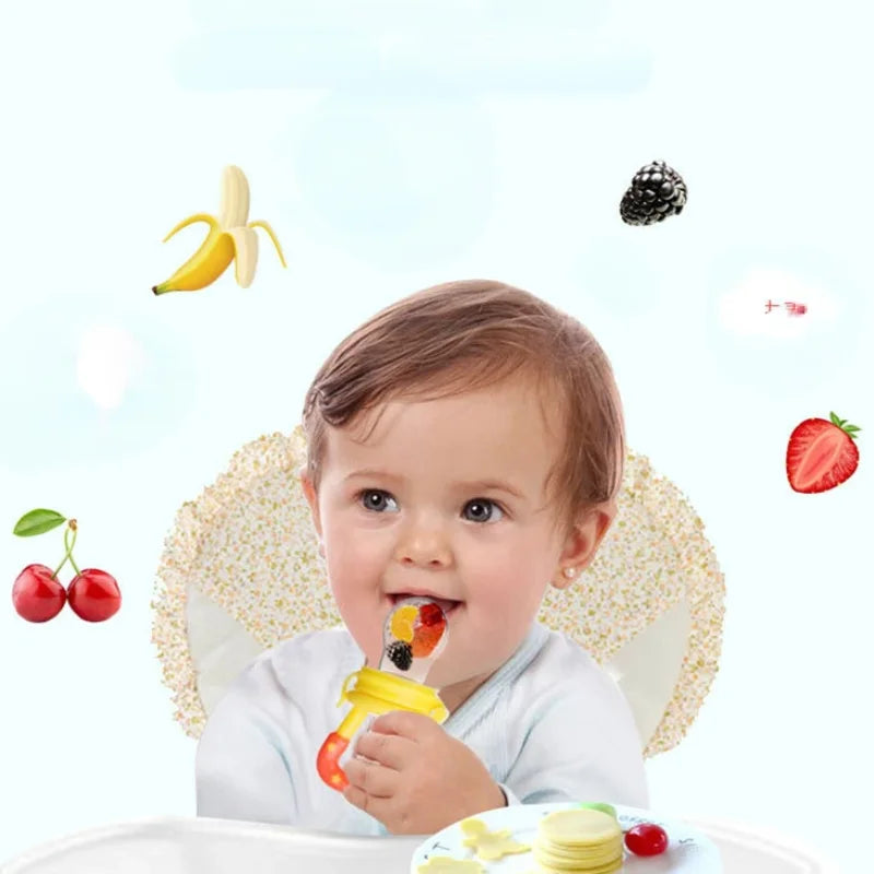 Cucchiaio Silicone per Neonati – Estrattore di Frutta e Verdura, Sicuro e Morbido