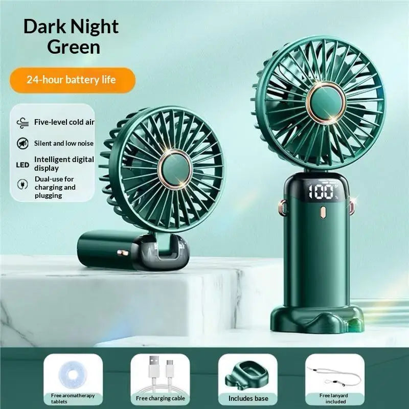 Ventilatore Portatile USB Ricaricabile a Mano per Estate