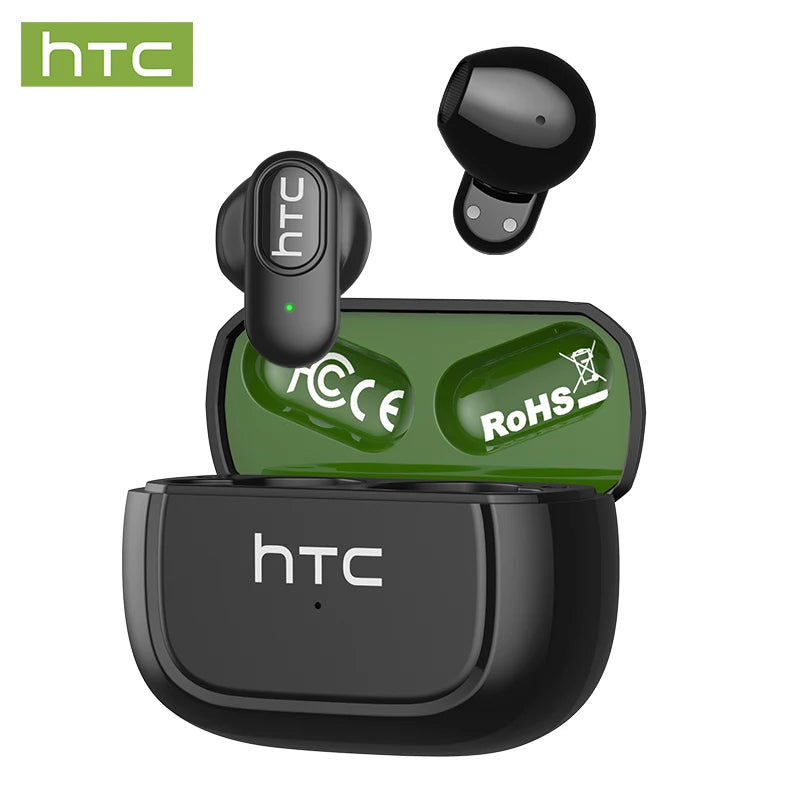 Cuffie Wireless HTC TWS con Noise Cancelling e Bluetooth 5.3