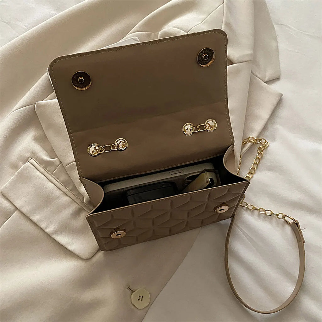 Borsa Piccola Trapuntata Argyle – Elegante Tracolla da Donna