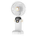 Lenovo Mini Ventilatore USB Portatile Ricaricabile con Display Digitale – Raffreddamento per Casa, Ufficio e Viaggi