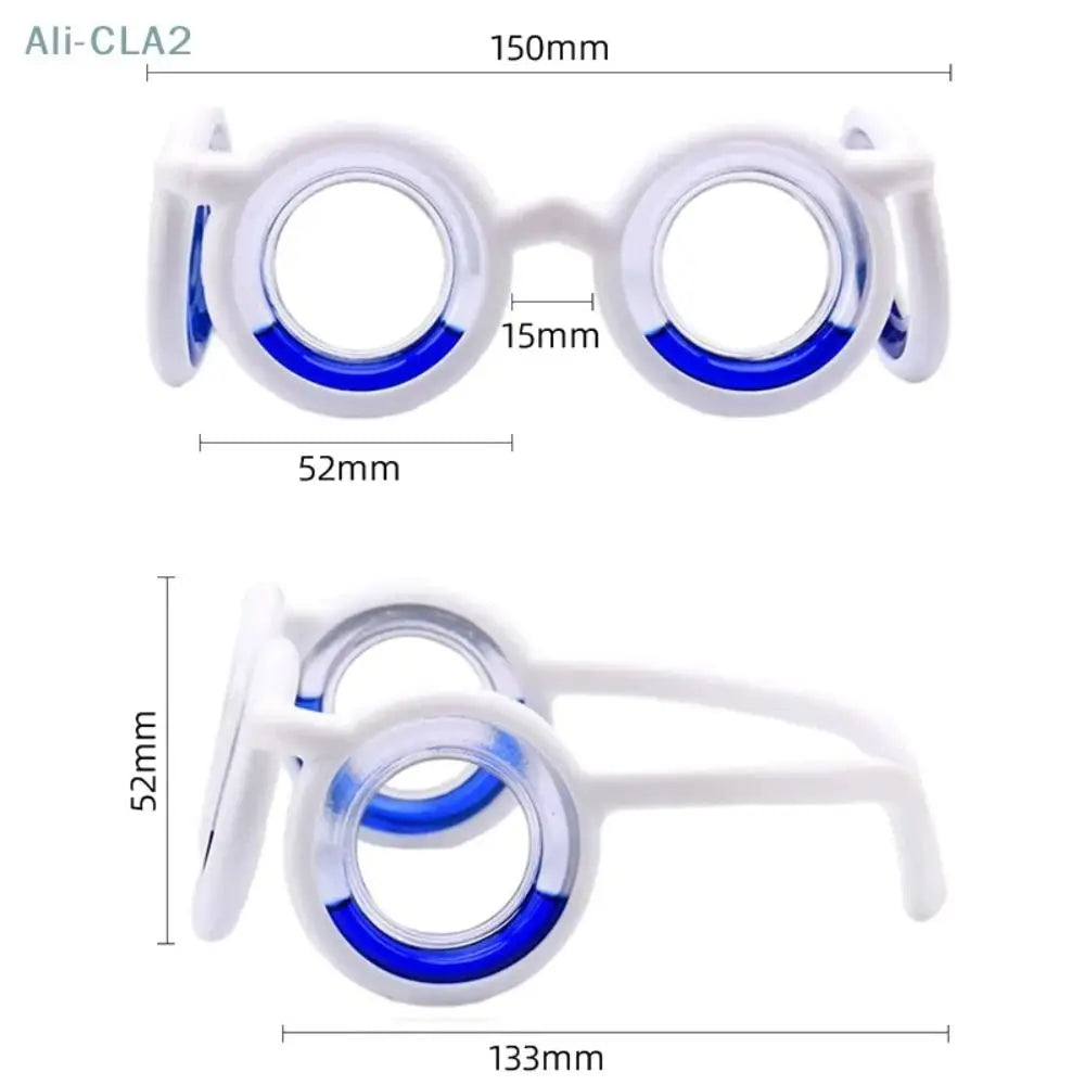 Tragbare Anti-Reiseübelkeit Brille für Autos Seekrankheit Keine Linse Anti-Schwindel Brille Anti-Übelkeit Luftkrankheit Anti-Krankheit Brille