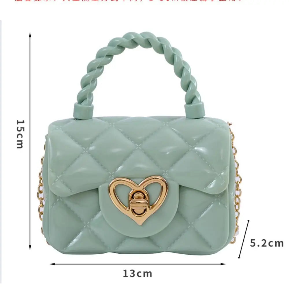 Borsa a Tracolla per Bambine – Mini Bag Cuore in PU